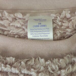 Secret Treasures Faux Fur Sweatshirt